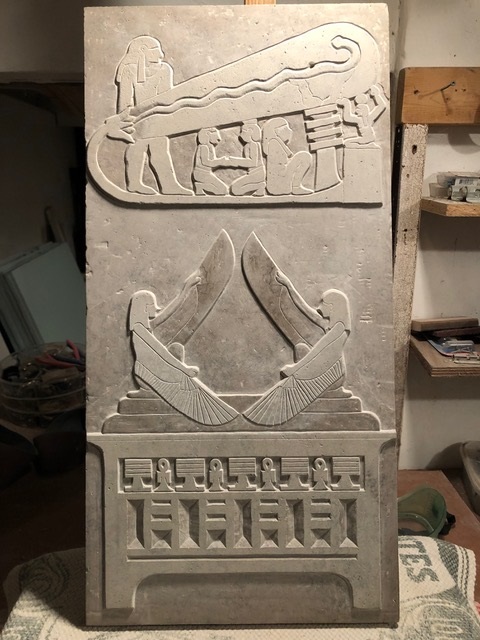 Unfinished reproduction of the [Dendera lights](https://en.wikipedia.org/wiki/Dendera_light), with the [Ark of the Covenant](https://www.google.com/url?sa=t&rct=j&q=&esrc=s&source=web&cd=&cad=rja&uact=8&ved=2ahUKEwjx3qPLvZ70AhVZQzABHQ3-C4MQFnoECAIQAQ&url=https%3A%2F%2Fen.wikipedia.org%2Fwiki%2FArk_of_the_Covenant&usg=AOvVaw21YPxj7hcwinI_PX-KAYv_)